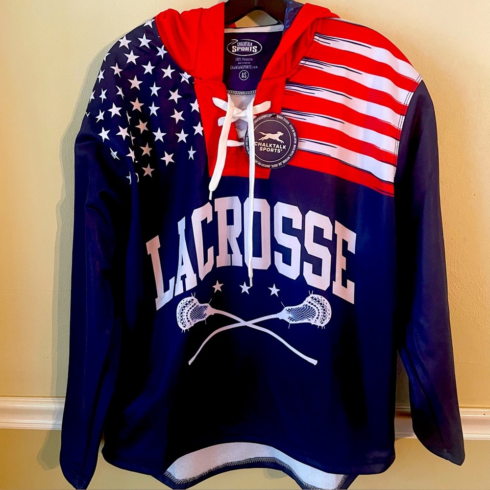 Chalktalk Mens small USA lacrosse sweatshirt